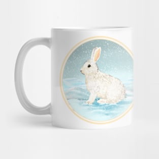 Snowshoe Hare Snowy Day Mug